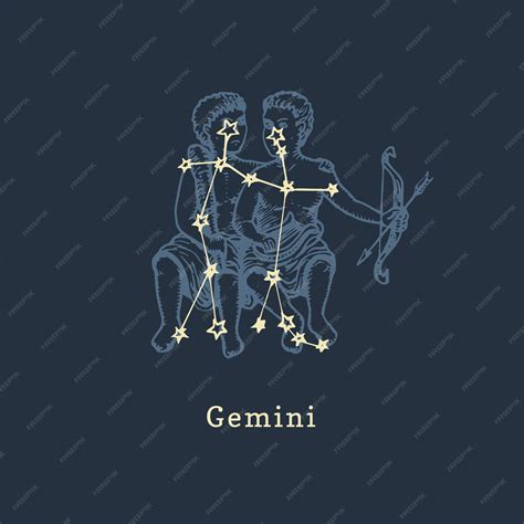 Gemini Zodiac Twins Constellation Art - wintechmobiles.com