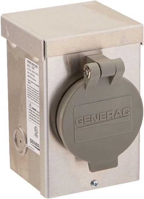 GENERAC 6347 Power Inlet Box 50 A, 125/250 VAC, - Gescan