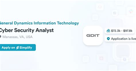 General Dynamics Information Technology hiring Cyber Security ... - coolestguyplanet.net