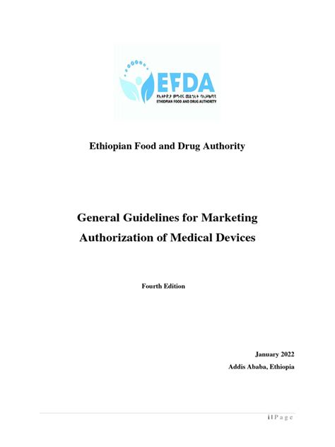 General Guidelines for Marketing Authorization of Medical Devices - balustradellc