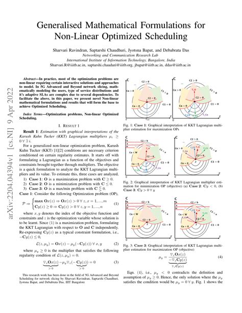 Generalised Mathematical Formulations for Non-Linear Optimized ... - wintechmobiles.com