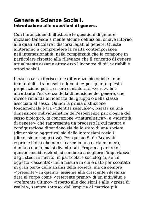 Genere (scienze sociali) - balustradellc