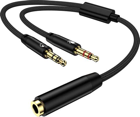 Generic Headphone Splitter 3.5mm Male to Female Splitter with ... - balustradellc