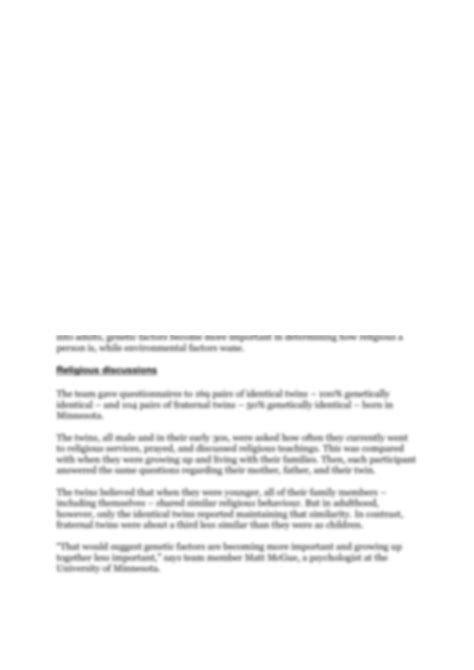 Genes contribute to religious inclination - New Scientist - balustradellc