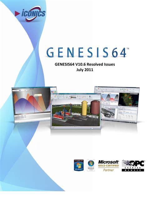 GENESIS64 10 6 Resolved Issues