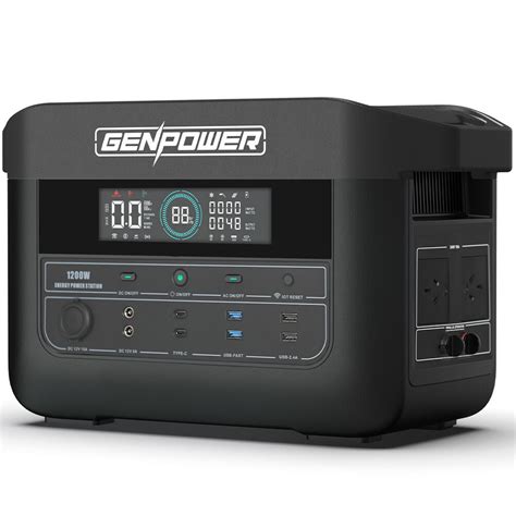 GENPOWER 1200W Portable Lithium Power Station 1075Wh … - balustradellc