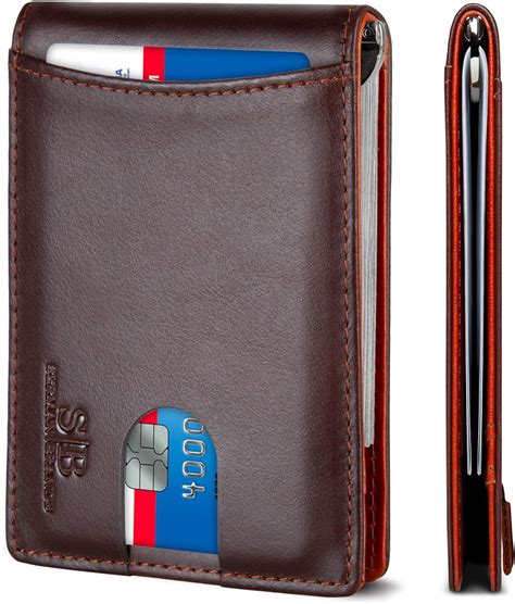 Genuine Leather Wallet for Men: Slim RFID Minimalist Wallets ... - eBay - balustradellc