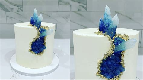 GEODE Cake Tutorial With HOMEMADE Sugar Crystals! - YouTube