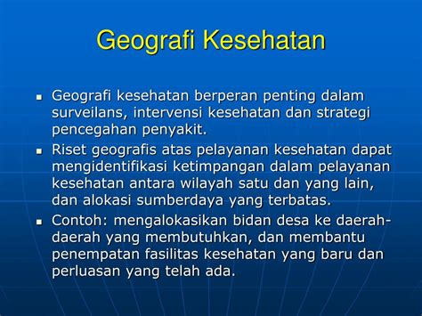 GEOGRAFI KESEHATAN - wintechmobiles.com