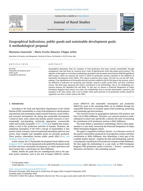 Geographical Indications, public goods and sustainable development ... - wintechmobiles.com
