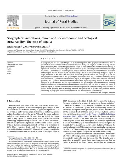 Geographical indications, terroir, and socioeconomic and ecological ... - wintechmobiles.com