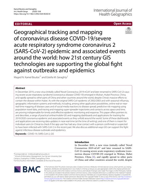 Geographical tracking and mapping of coronavirus disease ... - Springer - wintechmobiles.com