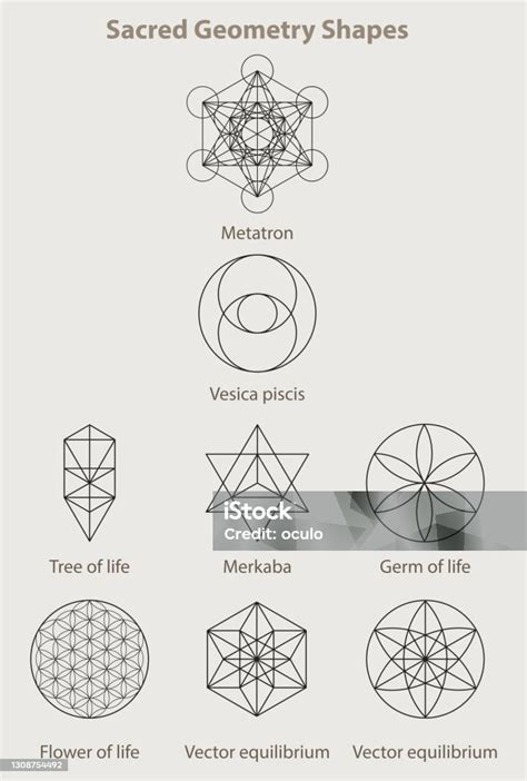 Geometri Suci Simbol Rahasia Geometri Dari Beberapa Pola ... - iStock - balustradellc