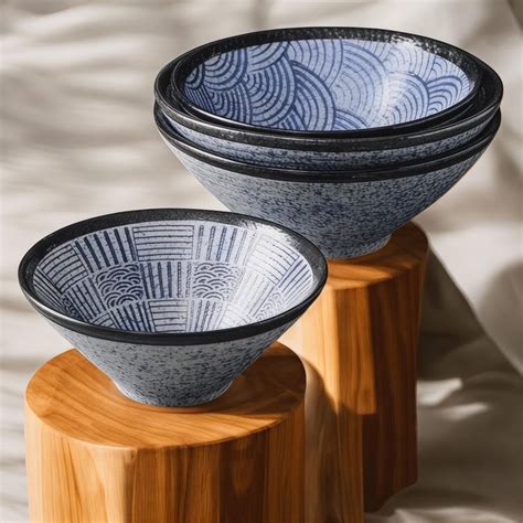 Geometric Dining Bowls - Wayfair - muktibox.com