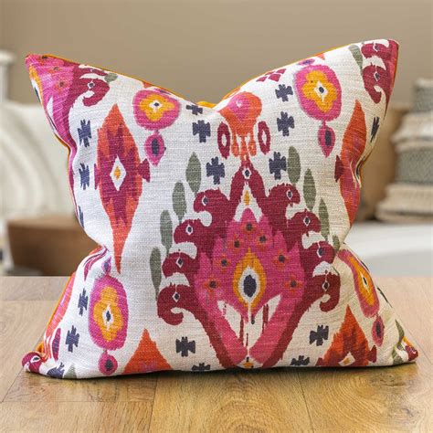 Geometric Ikat Cushion Design - balustradellc
