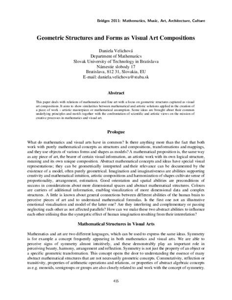 Geometric Structures and Forms as Visual Art Compositions - muktibox.com