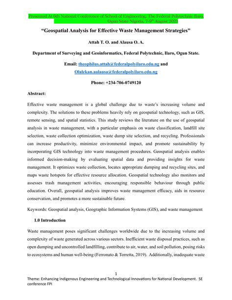 Geospatial Analysis for Waste Management - wintechmobiles.com