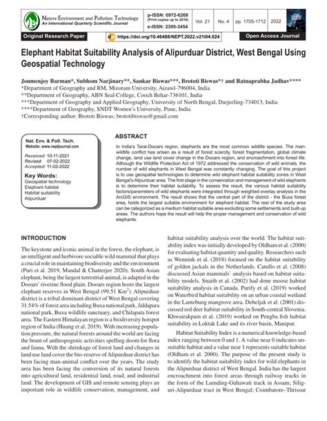 Geospatial analysis of elephant habitat suitability and movement for ... - wintechmobiles.com