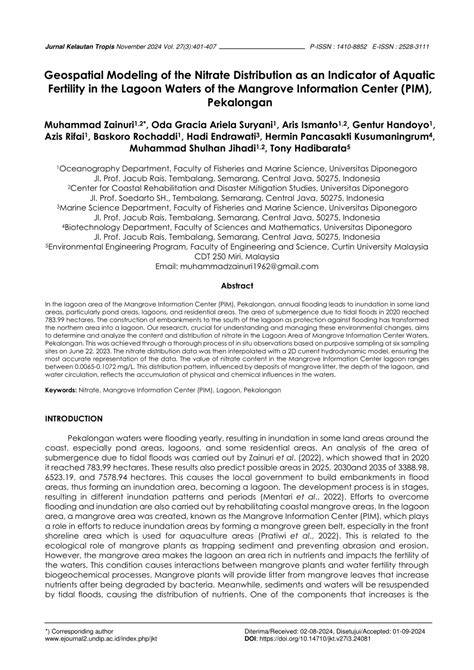 Geospatial Modeling of the Nitrate Distribution as an Indicator of ... - raincitystudios.com