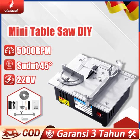 Gergaji meja multifungsi table saw mini portable - balustradellc