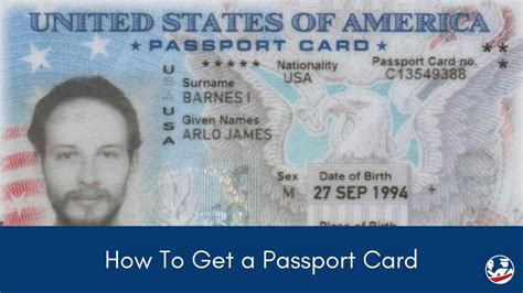 Get a Passport Card - Travel - balustradellc
