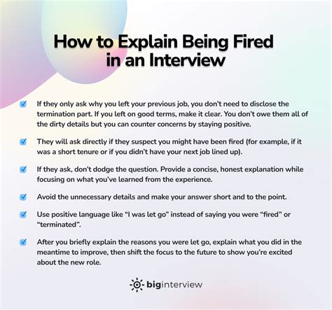 Getting Hired after Being Fired: Job Interview Tips - Goodwill ... - balustradellc