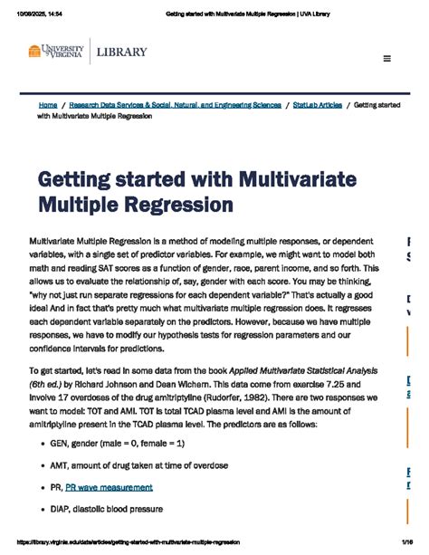 Getting started with Multivariate Multiple Regression - wintechmobiles.com