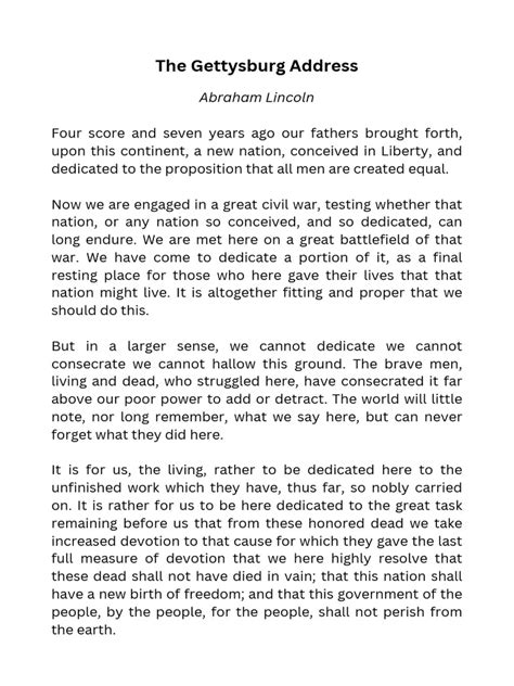 Gettysburg Address - Teaching American History - wintechmobiles.com