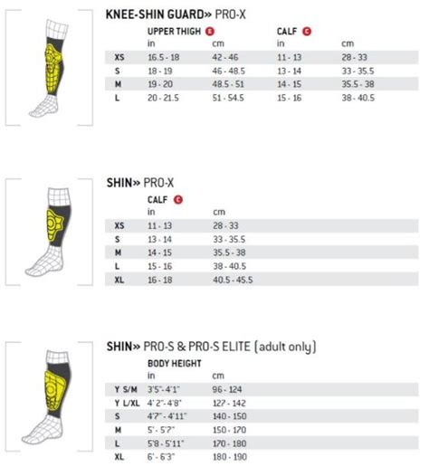 GForm Size Guide