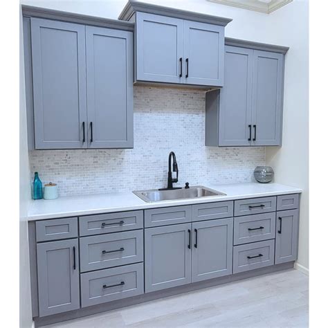 GHI Pacific Gray Cabinets Home Outlet