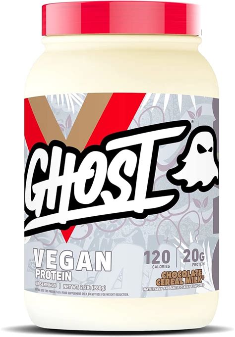 GHOST Vegan Protein Powder, Chocolate Cereal Milk - 2lb, 20g of Protein …