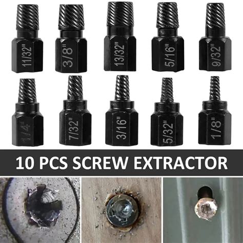 Gieenan 10PCS Heat-treated Screw Extractor Kit Easily and Quickly ... - balustradellc