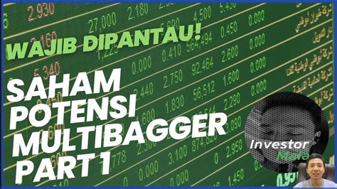 Gimana Caranya Analisa Saham Untuk Dapetin Multibagger - balustradellc