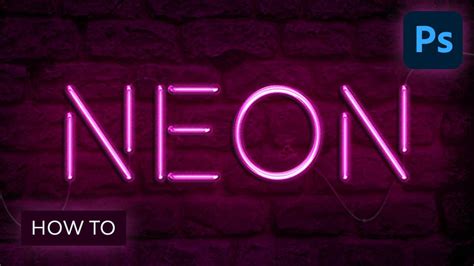 GIMP Tutorial - Neon Light Text Effect Photoshop