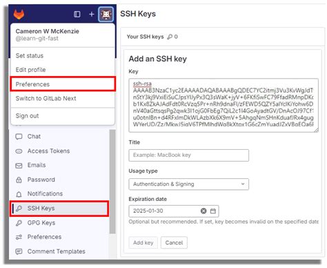 GitLab ssh key not working - How to Use GitLab - coolestguyplanet.net