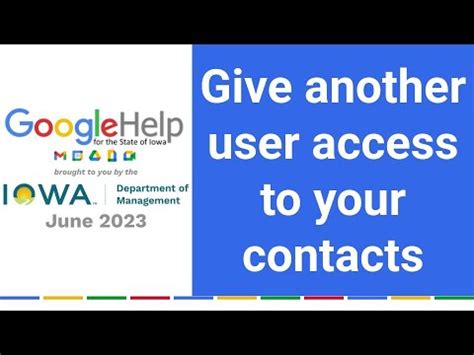 Give another user access to your contacts - balustradellc