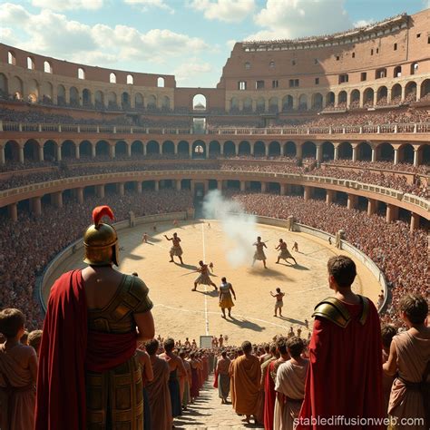 Gladiator Roman Colosseum Battle Scene - wintechmobiles.com