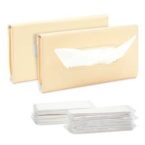 Glamlily 2 Pack Beige Car Visor Tissue Holder with 12 Refill ... - Target - raincitystudios.com