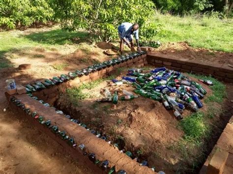 Glass Bottle Earth Brick for Structural Walls - raincitystudios.com