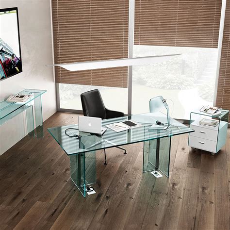 Glass Executive Desk - Wayfair - balustradellc