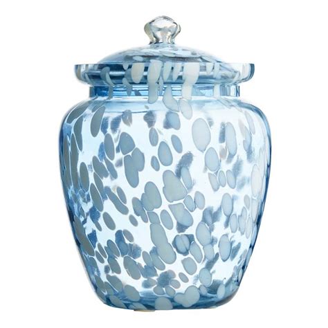 Glass Ginger Jar - Cobalt Blue - Longhorn Imports - muktibox.com
