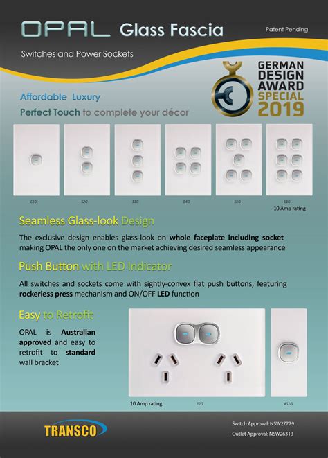 Glass Look outlets and switches - Transco Electrical - balustradellc