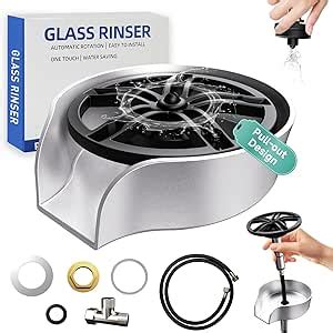 Glass Rinser for Kitchen Sink, High Pressure 360 Degree ... - Amazon - balustradellc