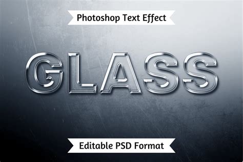 Glass text effect PSD - Freepik - muktibox.com