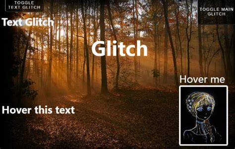Glitch Animation Effect with reactjs - React.js Examples - muktibox.com