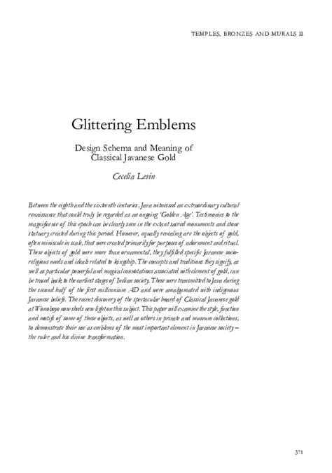 Glittering Emblems: Design Schema and Meaning of … - balustradellc