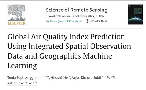 Global air quality index prediction using integrated spatial ... - coolestguyplanet.net