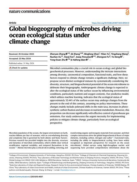 Global biogeography of microbes driving ocean ecological ... - Nature - raincitystudios.com