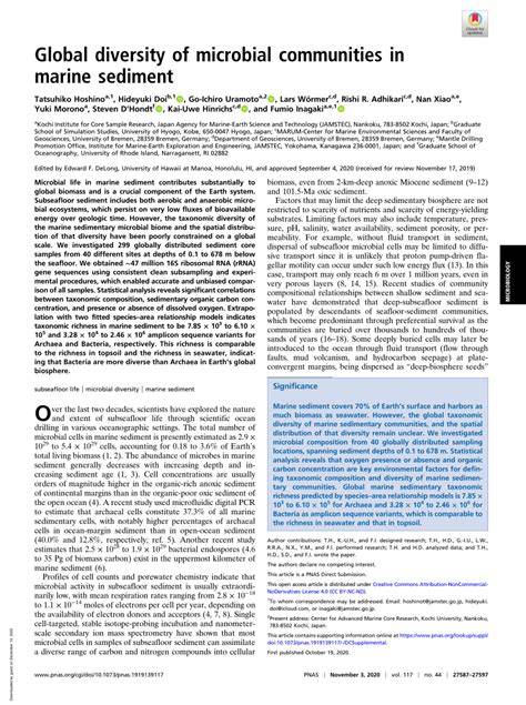 Global diversity of microbial communities in marine … - raincitystudios.com
