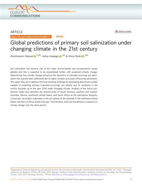 Global predictions of primary soil salinization under changing climate ... - raincitystudios.com